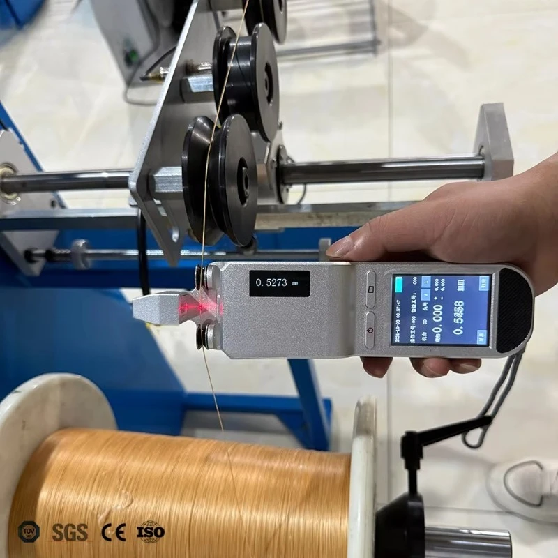Handheld Laser Wire Micrometer Gauge 1400times/scan Non-contact Pvc Pipes Tube Measure Laser Instruments Diameter Laser Gauge