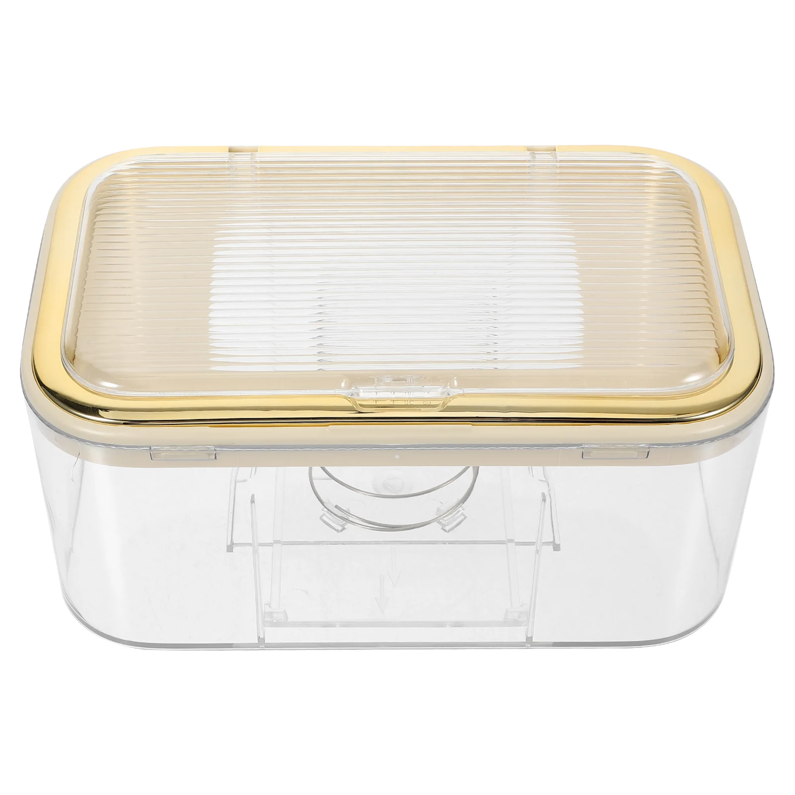 

Tissue Box Holder Large Capacity Desktop Organizer Transparent Storage Case Rectangle Napkin Paper Home Office