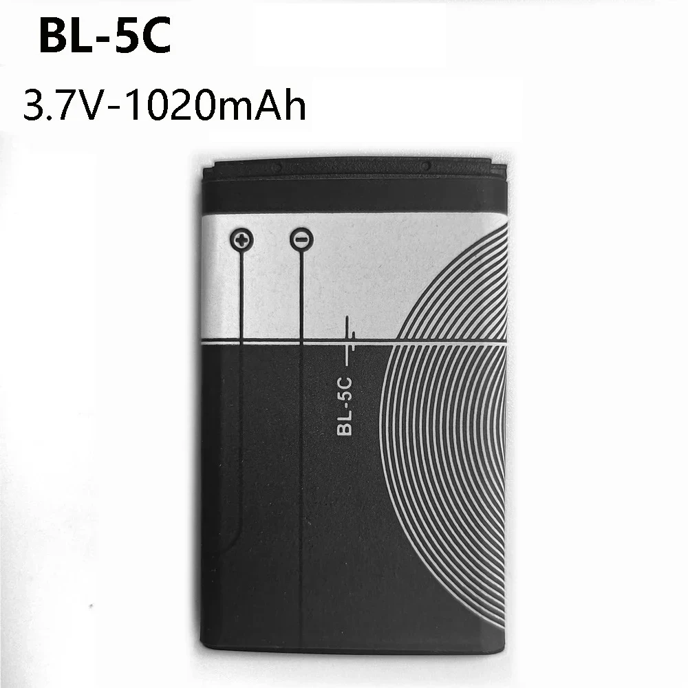 Batería de polímero de litio BL5C BL-5C de 3,7 V para Radio Nokia 1100 1110 1200 1208 1280 2600 2700 3100 3110 5130 6230 1600