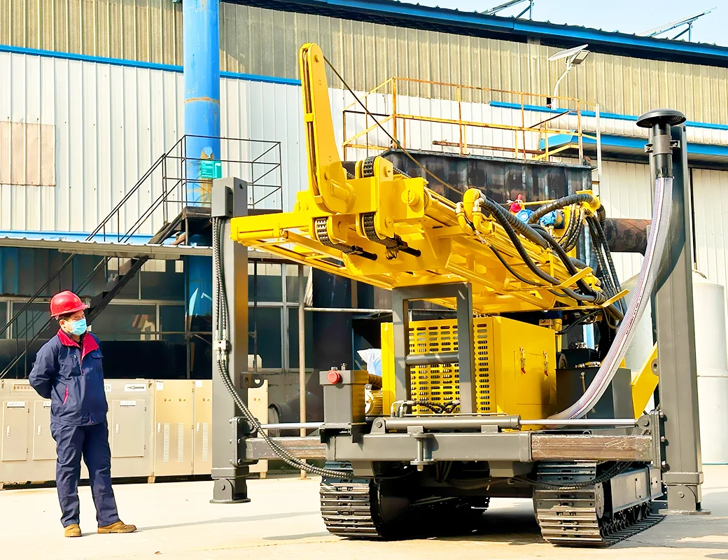 맞춤형 350m 수중 시추기, 크롤러형 수중 시추기(공기 압축기 포함)