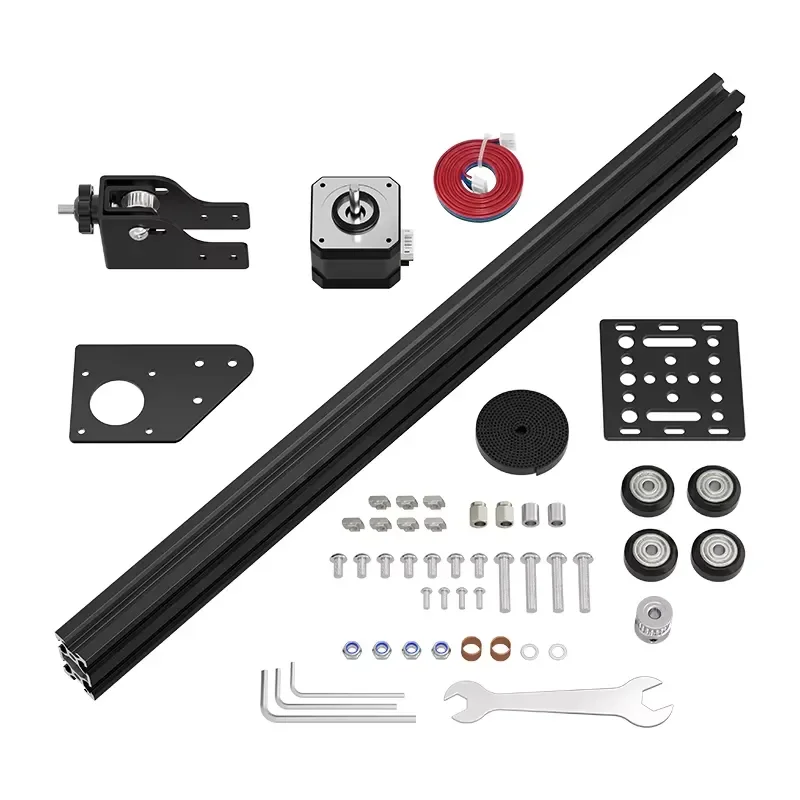3D Printer Y Axis Linear Guide Kit 2040 V Slot Aluminum Profile Synchronous Belt Motor Slide for European Standard Camera