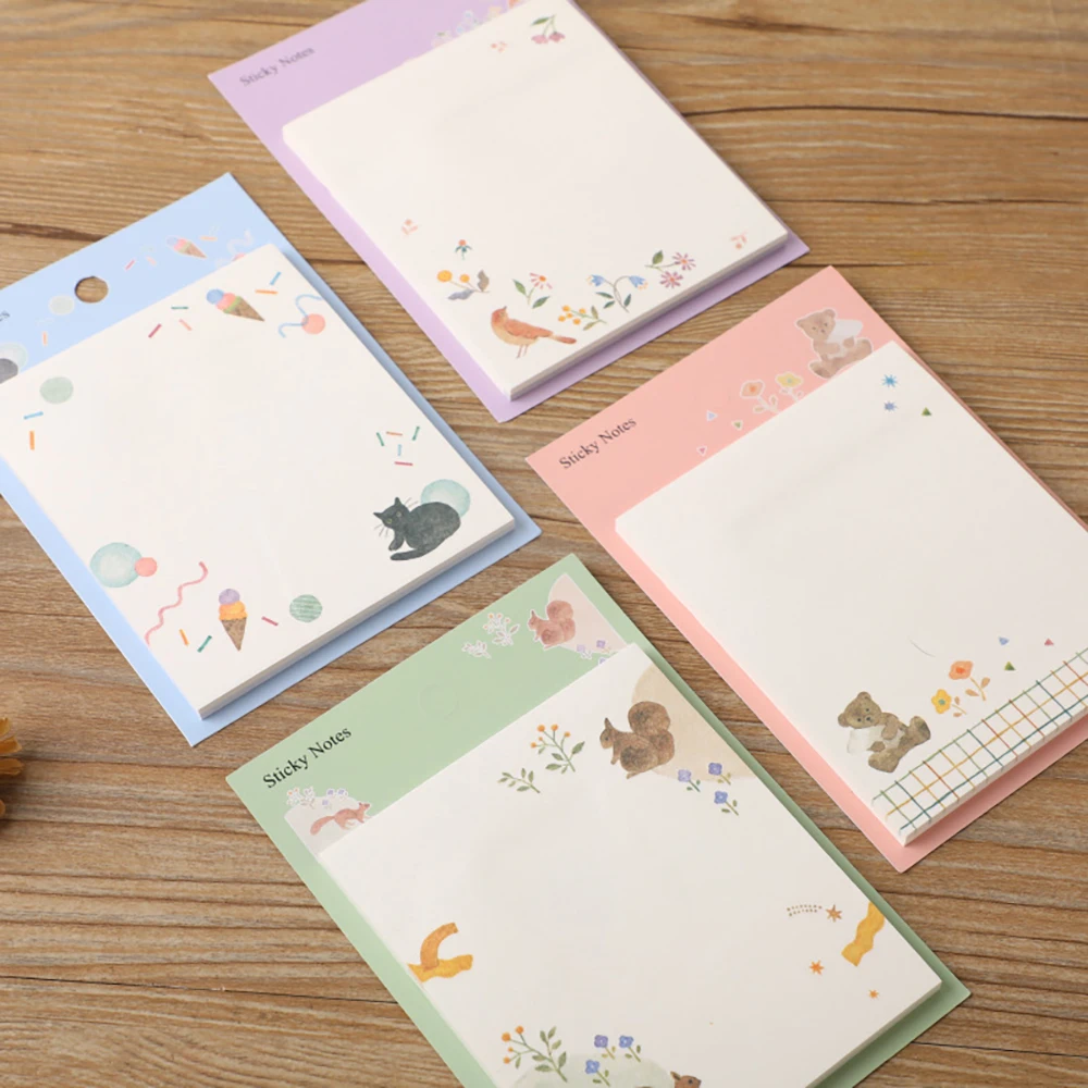 Creative Notes, Japanese Cartoon Message Notes, Exquisite and Cute Cat Memo Diary, Convenience Notes