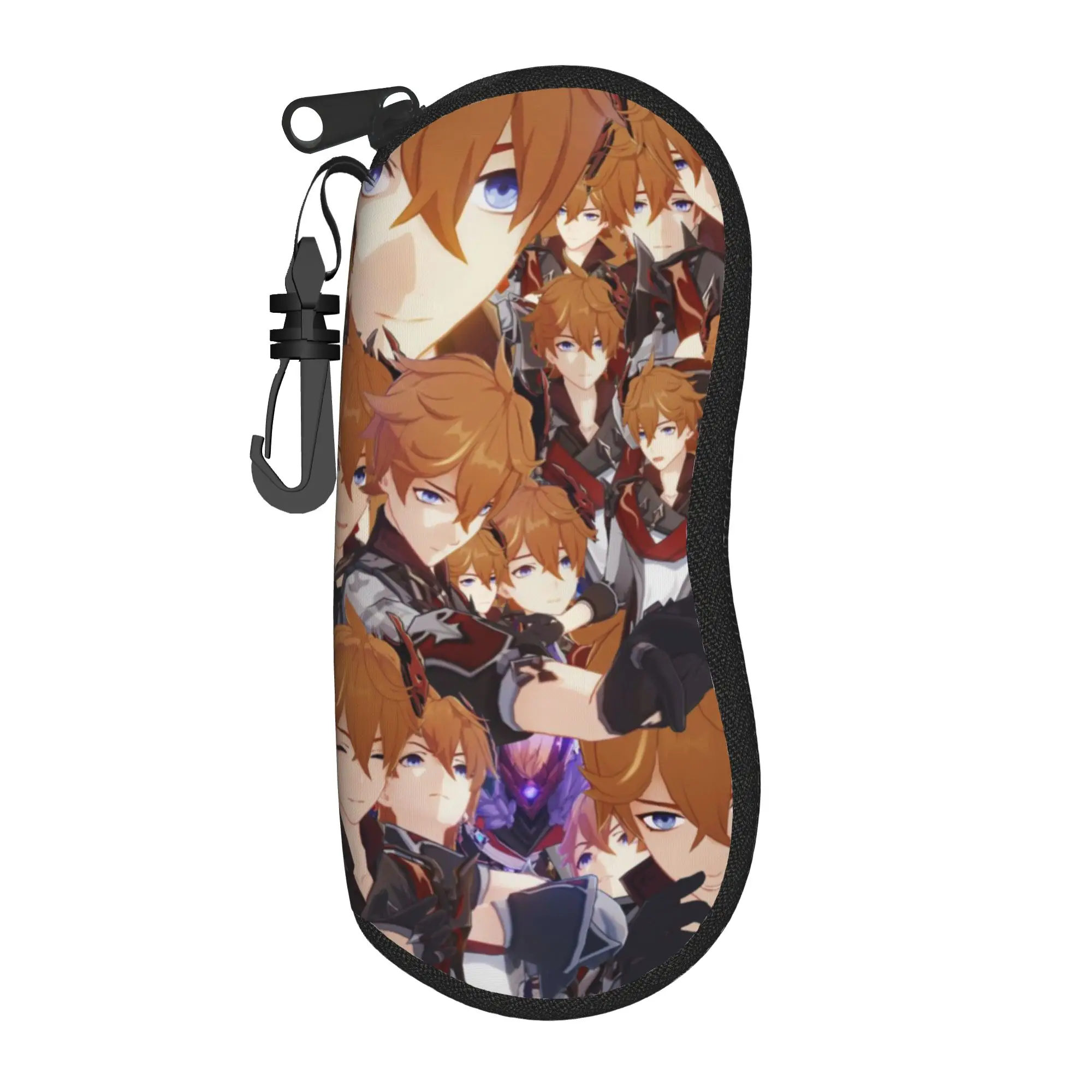 Cute Tartaglia Childe Genshin Impact Glasses Case New Box  Glasses Box Ins Style Eye Contacts Case