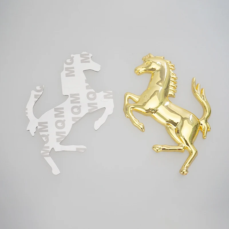 Car Styling 3D Metal Running Horse Emblem Decal Stickers For Ferrari 458 488 F12 FF430 Fender Window Bumper Badge Accessories