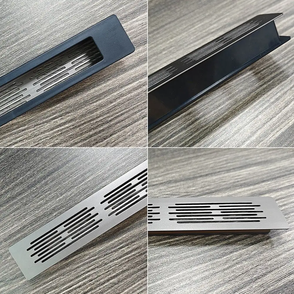 알루미늄 합금/플라스틱 캐비닛 통풍구 커버 직사각형 30mm 폭 환기 그릴 커버 통기성 메쉬