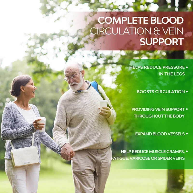 Blood Circulation - Helps Balance Blood Pressure, Improve Blood Flow, Heart and Brain Health, Lower Cholesterol