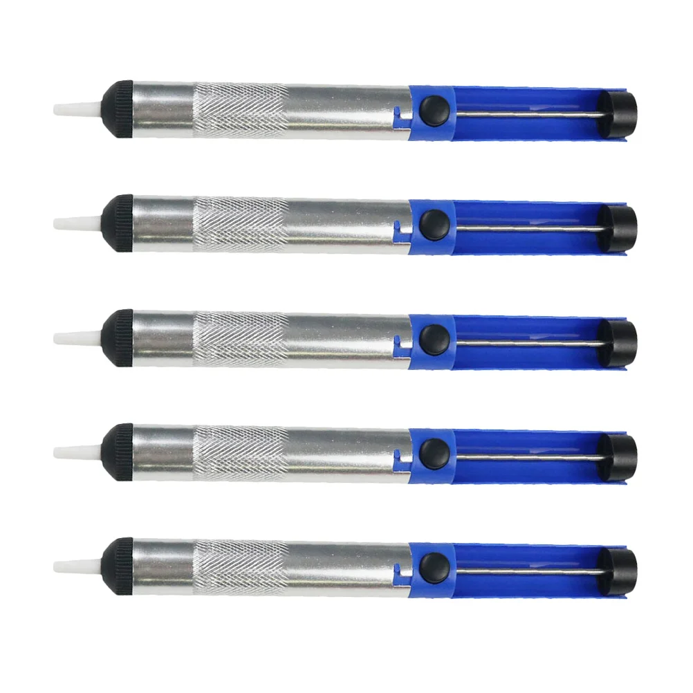 5 Pcs Suction Pump Desolder Tool Tin Sucker Soldering Absorb Removal Aluminum Alloy Remover Desoldering Removing