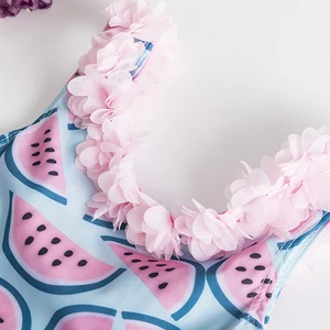 Baby Girl Badezimmer Sommer Bikini Set Sun Protection Kinder süßes Blumenkind 12 Hauptverkaufsbikinis Mädchen 10 Jahre - №2
