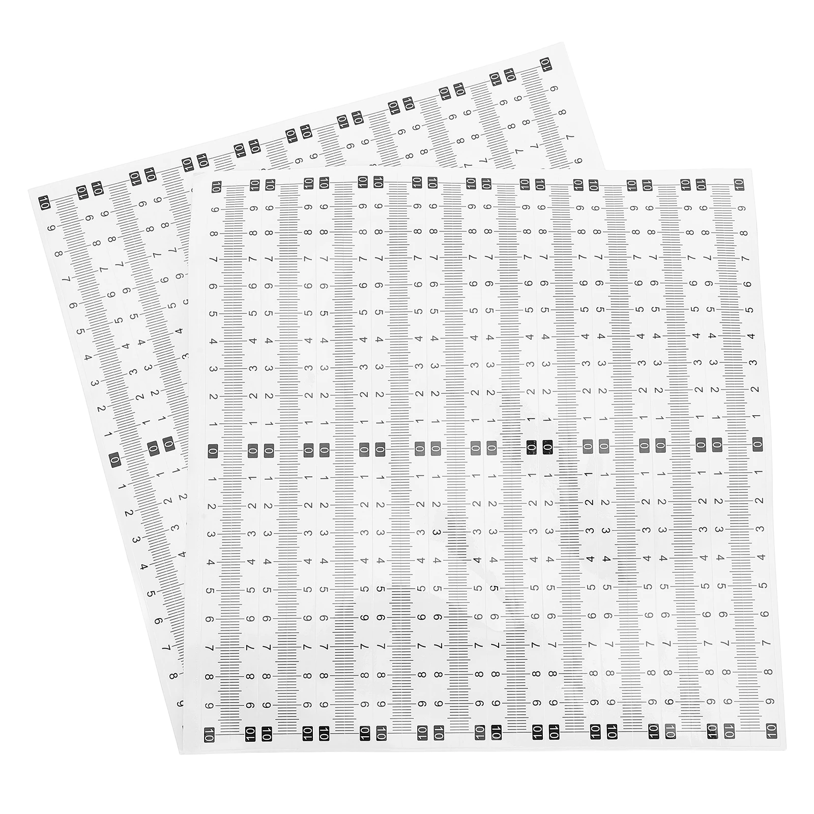 40 قطعة شريط مسطرة لاصق ذاتية اللصق متري مقياس ملصق لأداة قياس النجارة قشر عصا حاكم مكتب ورشة عمل #1