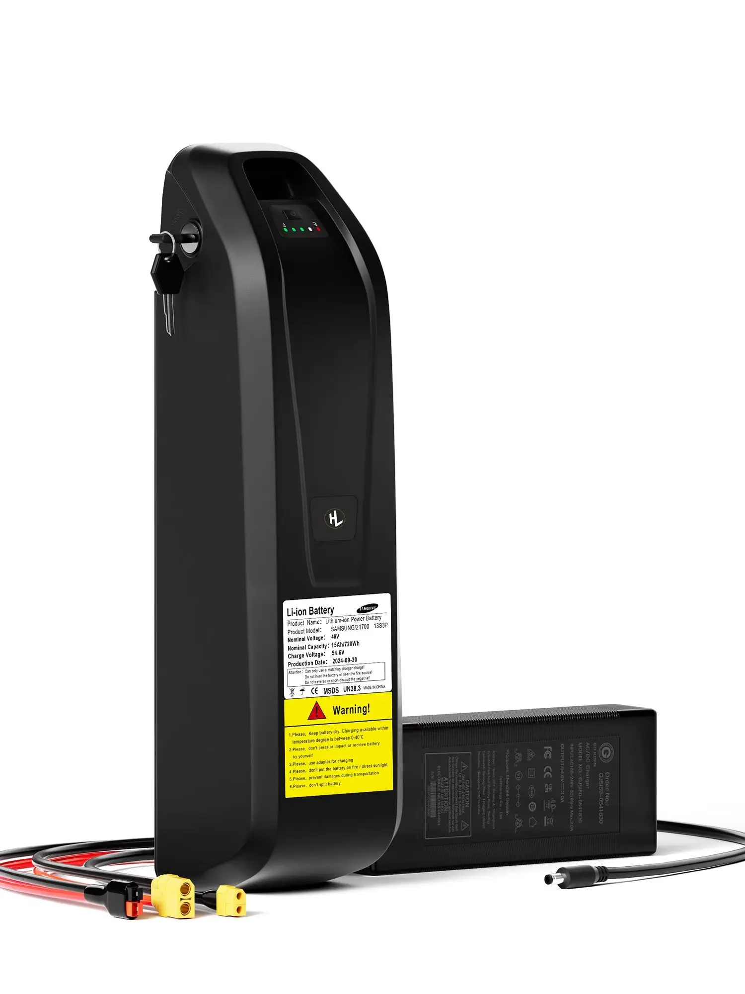 EU-Lager Elektrofahrrad-Akku 48V20Ah/25Ah, 52V 20Ah/25Ah für 35A BMS 100-1600W Motor 21700 Zellen Smart E-Bike Hailong Batterien