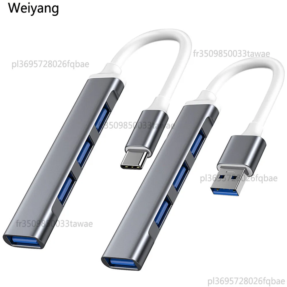 Adaptador Multipuerto USB C HUB 3.0 Tipo C 3.1 de 4 Puertos OTG para Xiaomi, Lenovo, Macbook Pro 13, 15, Air Pro, PC, Accesorios de Computadora