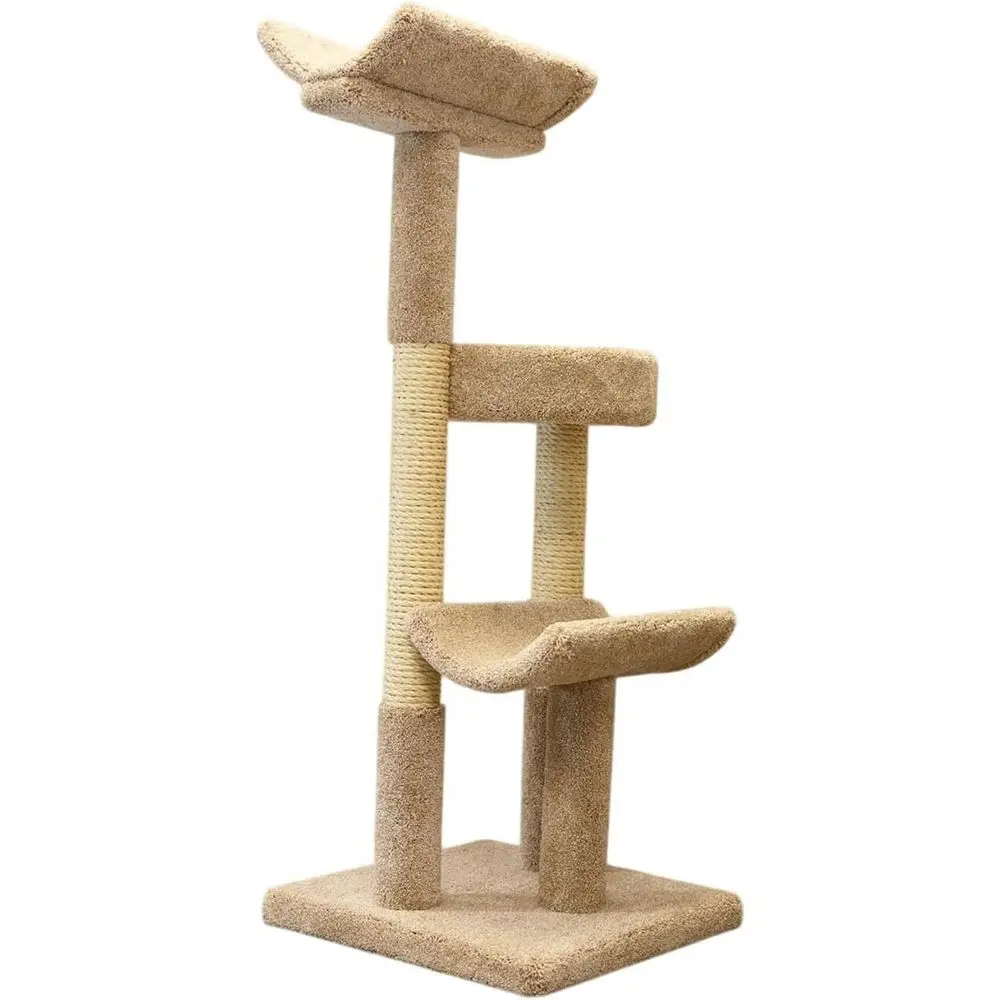 

Кошачий комплекс Maykoosh Natural Beauty с несколькими лежанками, когтеточка для всех пород кошек, домашний кошачий тренажер с лежанками, прочный.