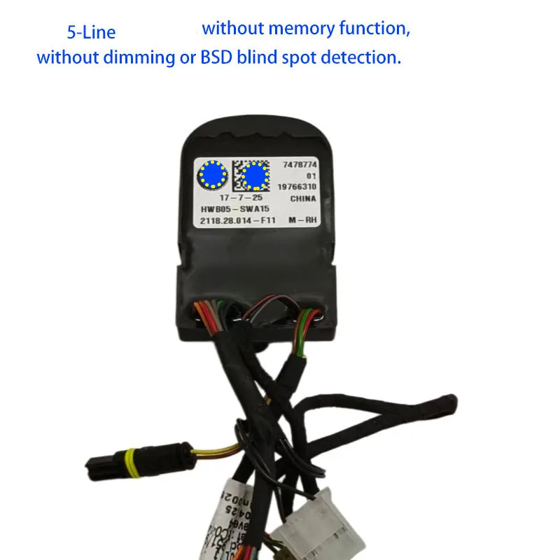 5 Line Rearview Mirror ECU Fit BMW F45 F48 F49 F52 2014-2022 LHD Only Electric Adjust OE 67137478767 Heating fold Module