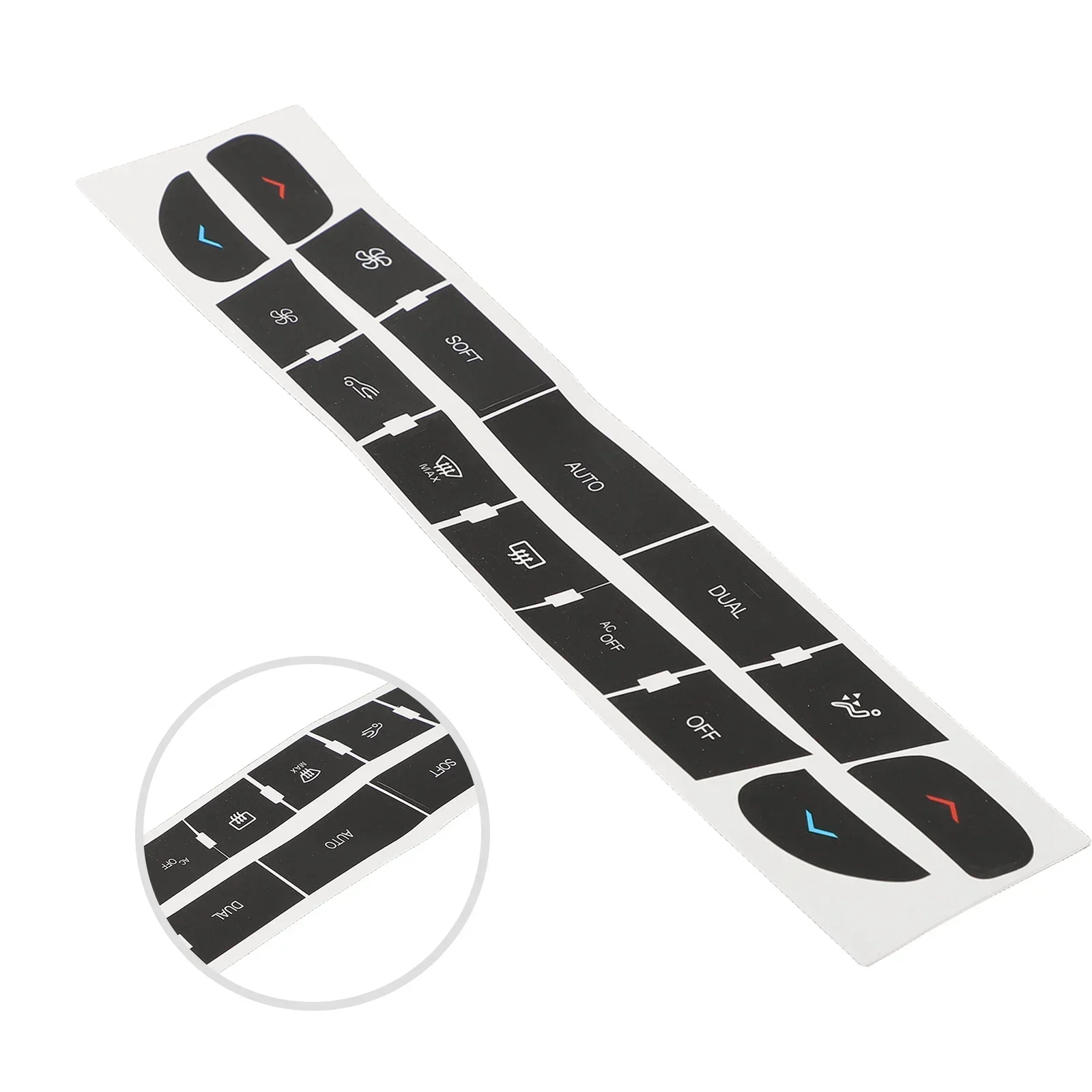 

Black Button Decals Button Repair Stickers Car Button Repair Black Overlay High Quality Material OEM Number For Master