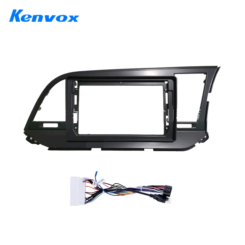 For Hyundai Elantra RHD 2015 2016 2017 2018 Car Radio 9 Inch 2 Din DVD GPS Mp5 Plastic Fascia Panel Frame Dash Mount Trim Kit