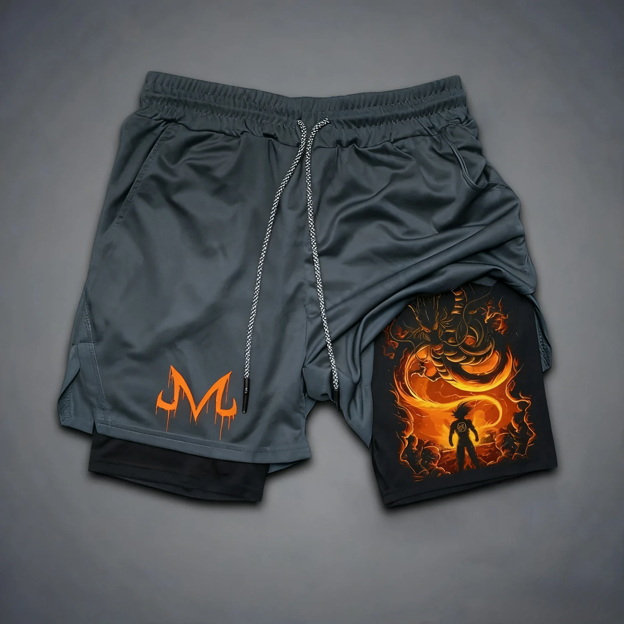 

Dragon Ball Z, летние мужские и женские спортивные шорты, повседневная уличная одежда в стиле аниме, свободные спортивные брюки, двухслойные быстросохнущие брюки, спортивная одежда 2025