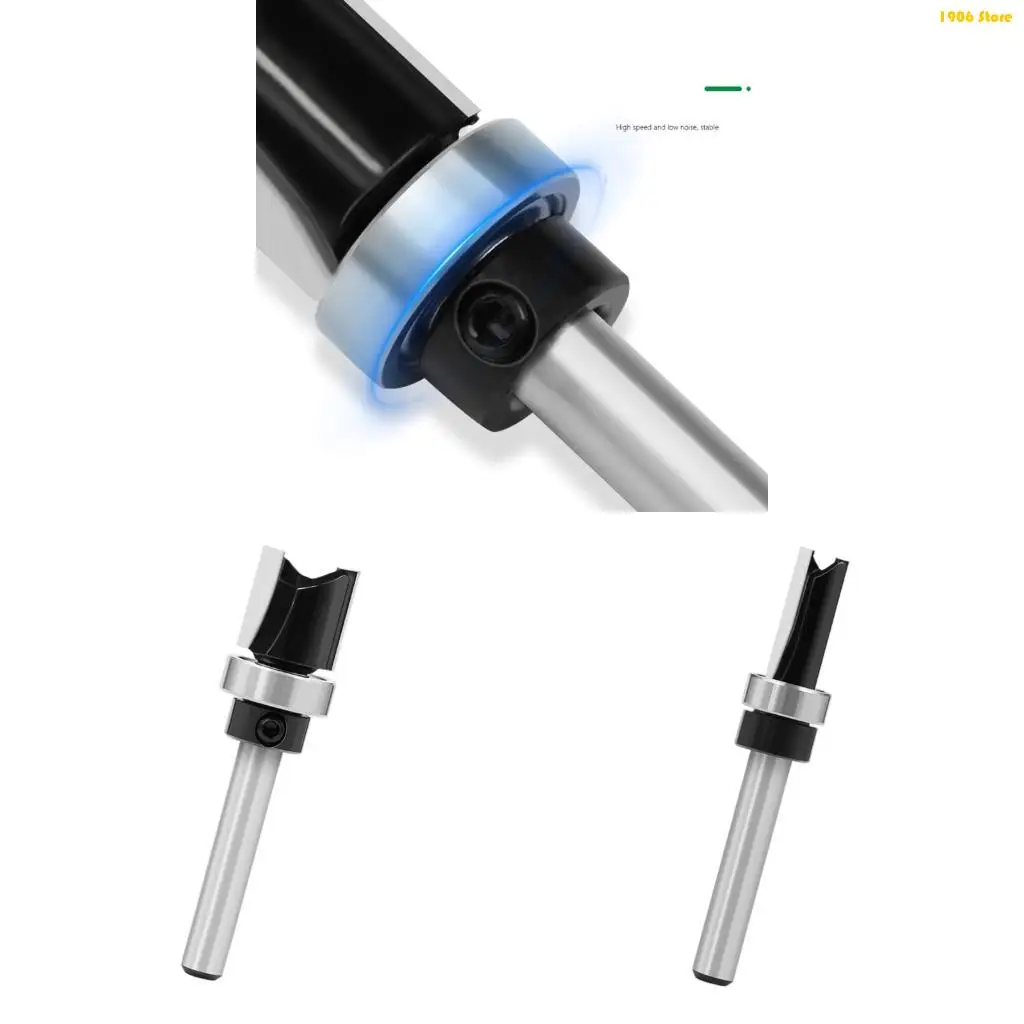 

U1JB Черный обработал два флейты бит с дровяной деревообрабатыванием 1/4 -дюймовый арборский дизайн высокой долговечности для