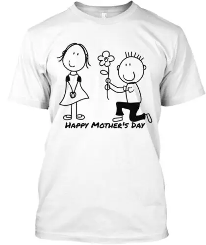 Happy Mom T-Shirt Made in the USA Size S to 5XL