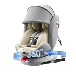 Universal 360° rotation Child Car Safety Seats baby car seat sit chair for 0-12 years old ISOFIX steel interface for newborn