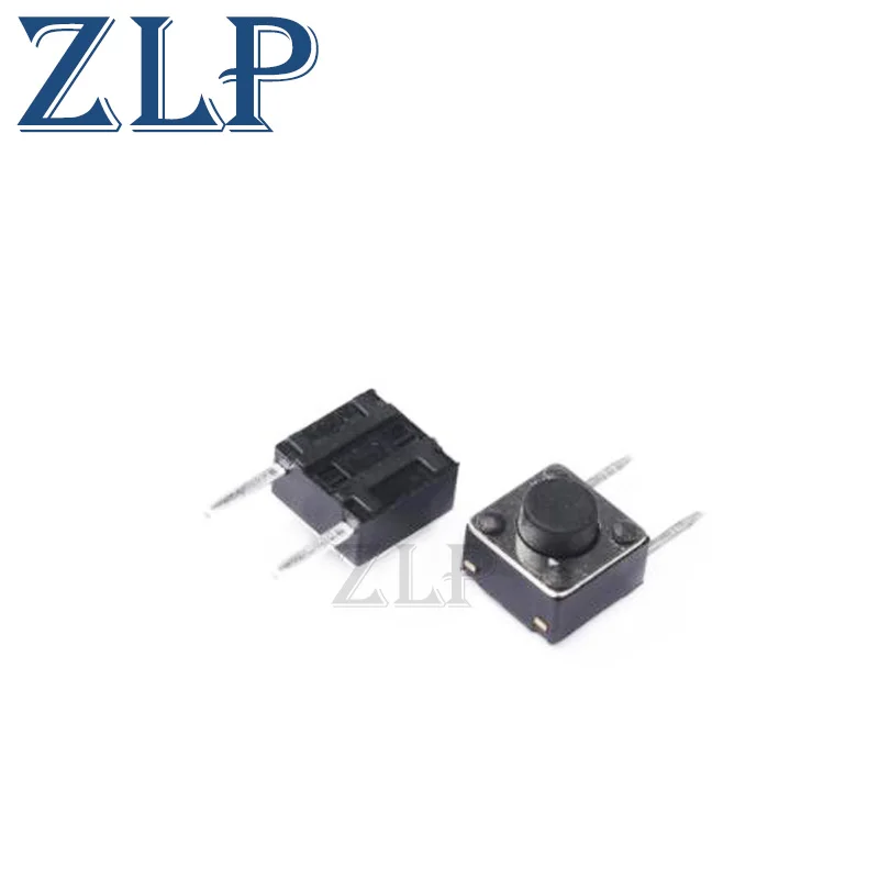 6X6X5Mm 2Pin Drukknop Mini Panel Pcb Momentary Tactile Tact Switch Dip 2pin 6X6 6*6*5Mm