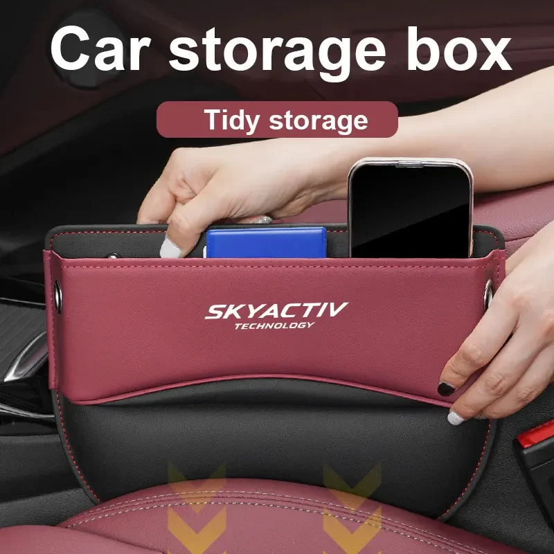 Multifunction Car Seat Gap Storage Box Filler Pockets For mazda 3 bk 6 gg gh gj cx3 cx5 cx30 cx7 cx8 cx9 mx5 rx8 skyactive