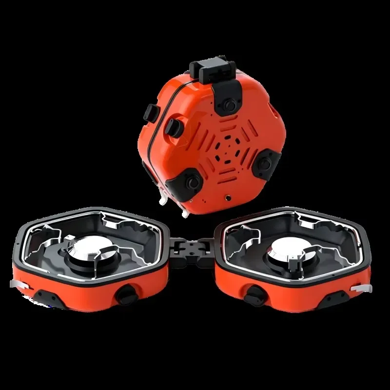 for Outdoor Propane Burner Cooker Mobile Kitchen Cassette Stove Double Control Double Stove