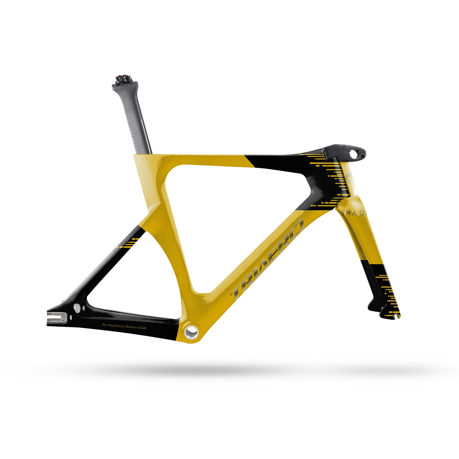 ICAN TRA01 Newest Carbon Track Bike Frame With BSA Bottom Bracket Add Paint Or Matte TT Frameset Professional Limit Competition