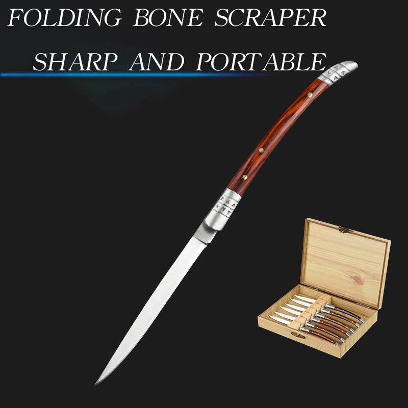 Multipurpose folding bone removal knife for outdoor camping, multi-purpose water knife for folding fruit knife, quick box opener