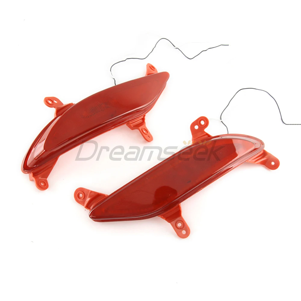 2Pcs LED Reflector Rear Bumper Tail Light for Hyundai Santa Fe Sport 2013 2014 2015 2016 Driving Fog Lamp Taillight Left + Right