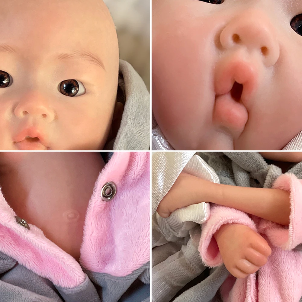 Nieuwe 1 Solid Siliconen Bebe Reborn Kaal Hadmade Soft Touch Pop 10 Inch Leuke Jongen Reborn Pasgeboren Babypop Voor Verjaardagscadeautjes