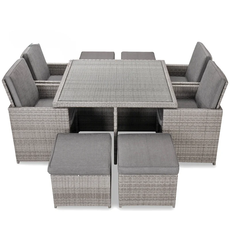 

# Spain Metal Garden Furniture Rattan Folding Wood Outdoor Furniture