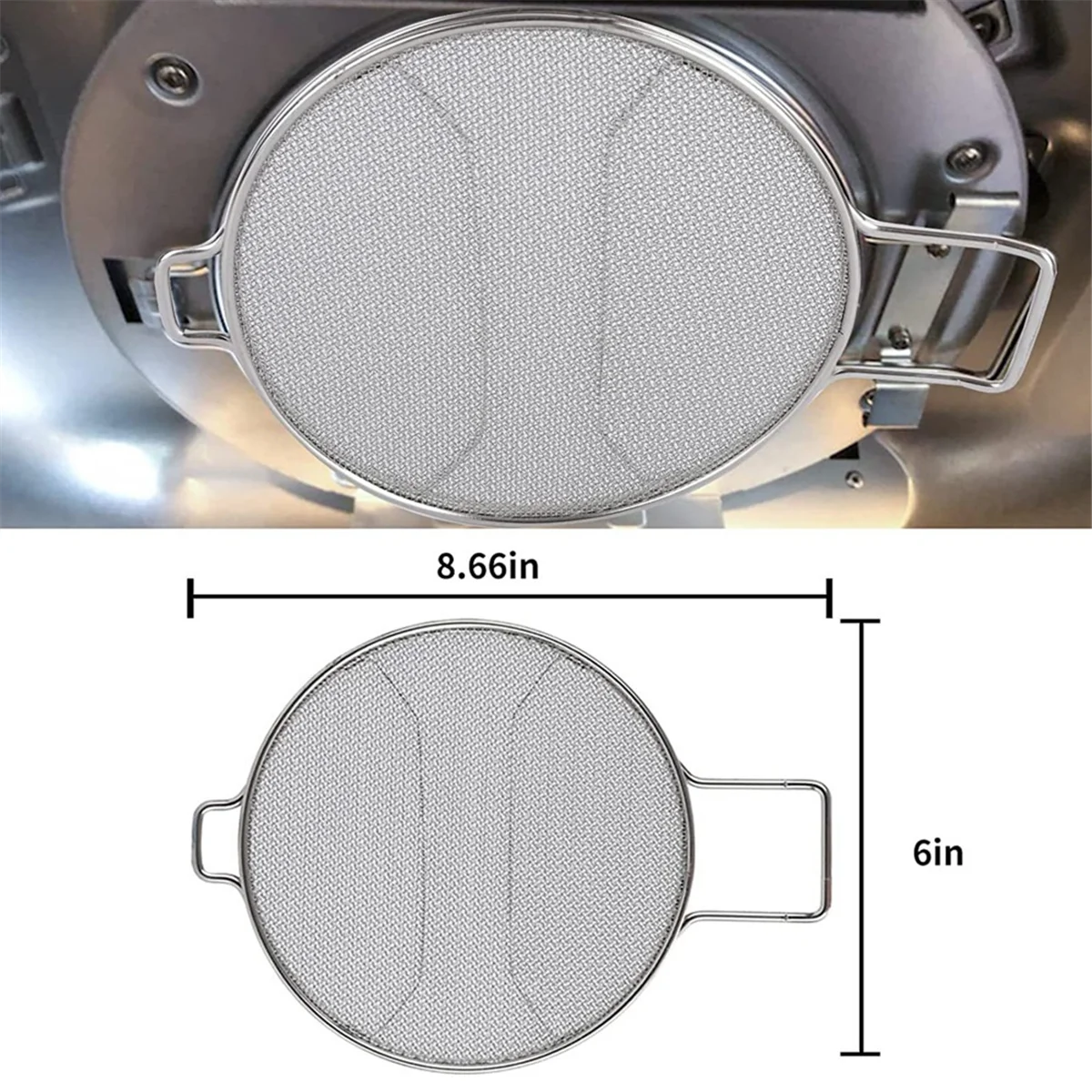 Splatter Screen for Foodi IG651 IG600 IG601 Stainless Steel Mesh Guard Oil Splash Cover for Frying