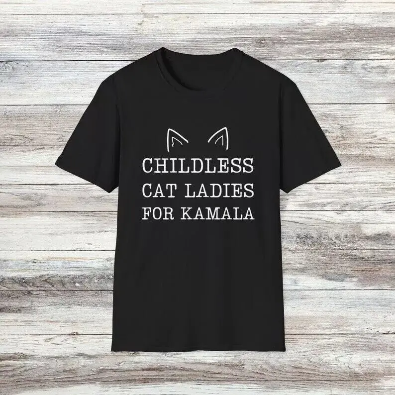 Harris Shirt Childless Cat Ladies for KamalaHarris 47 Funny Pro Kama