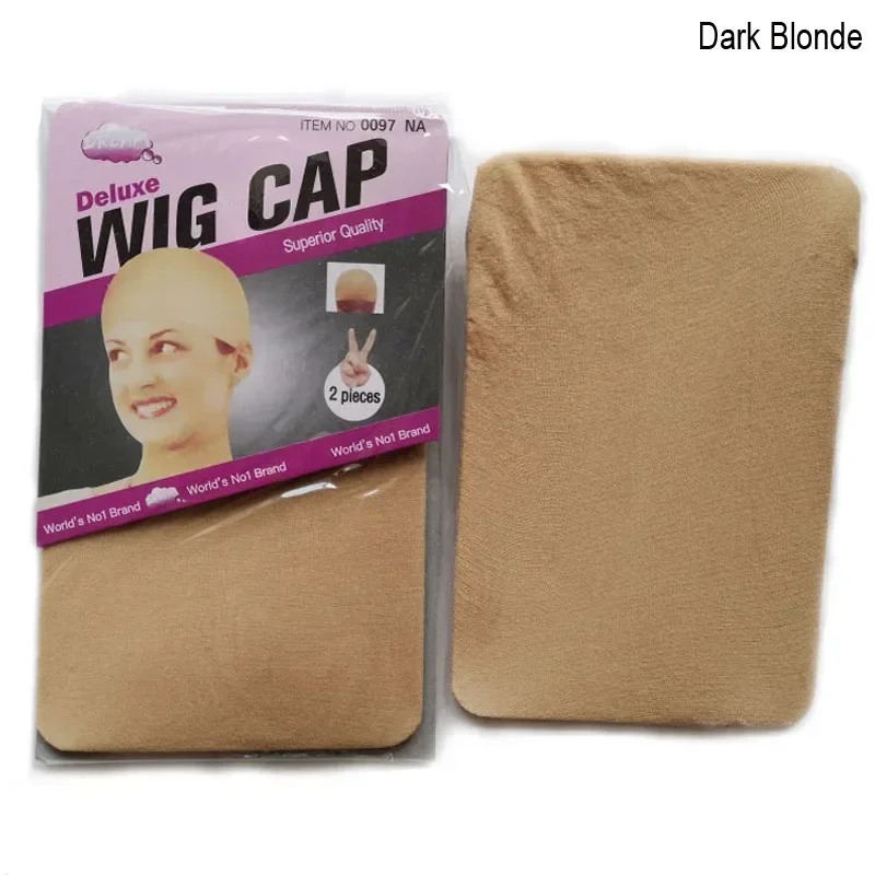 High Quality Wig Cap Brown/Black/Blonde Stocking Caps To Christmas Cosplay 400Pcs(200Packs) Elastic Liner Mesh For Making Wigs