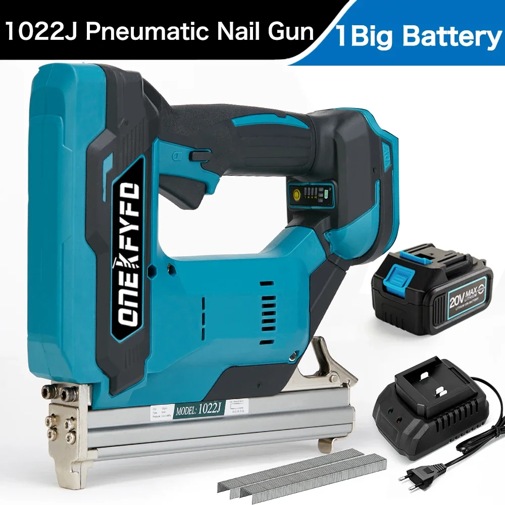 F30/422j/1022j Borstelloze Elektrische Nail Gun Frame Spijker Tacker Meubelen Nietpistool Houtbewerking Tool Voor Makita 18V Batterij