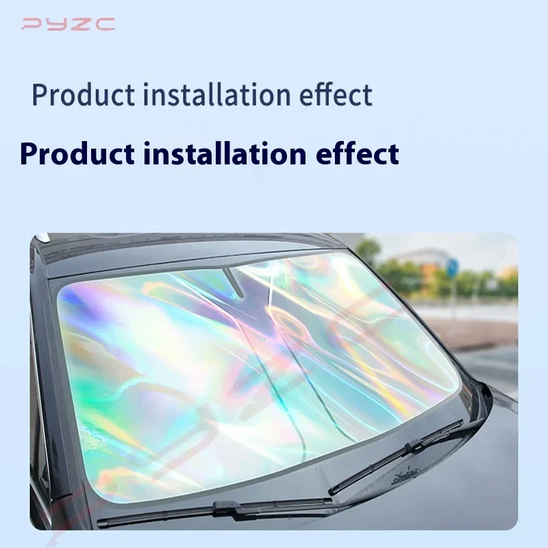 For Toyota Corolla E210 Hatchback Auris 2019-2025 Car Windshield Sunshade Cover Front Window Sun Shade Visor Auto Interior UV view 3