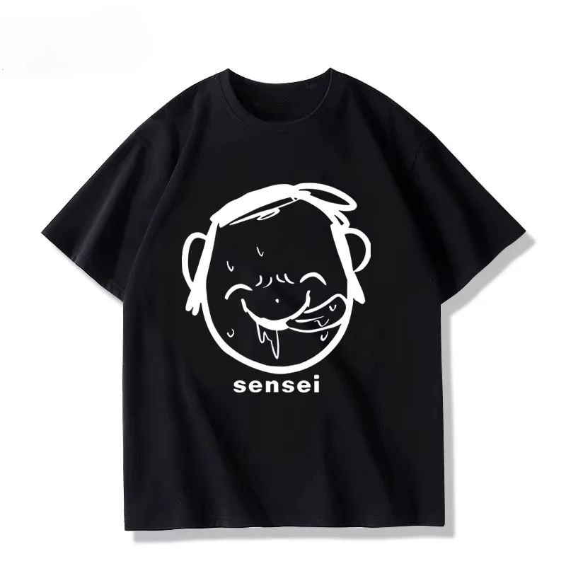 Blue Archive Sensei T-shirt Men Women Anime Game Graphic Print Casual Short Sleeve Summer Y2K Hipster Streetwear Oversized Top