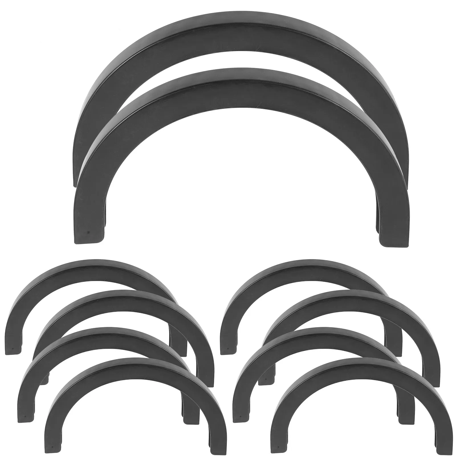 

5 пар U-образных защитных полос для скейтборда, толстые пластиковые накладки для защиты деки, подходят для всех типов досок, износостойкие