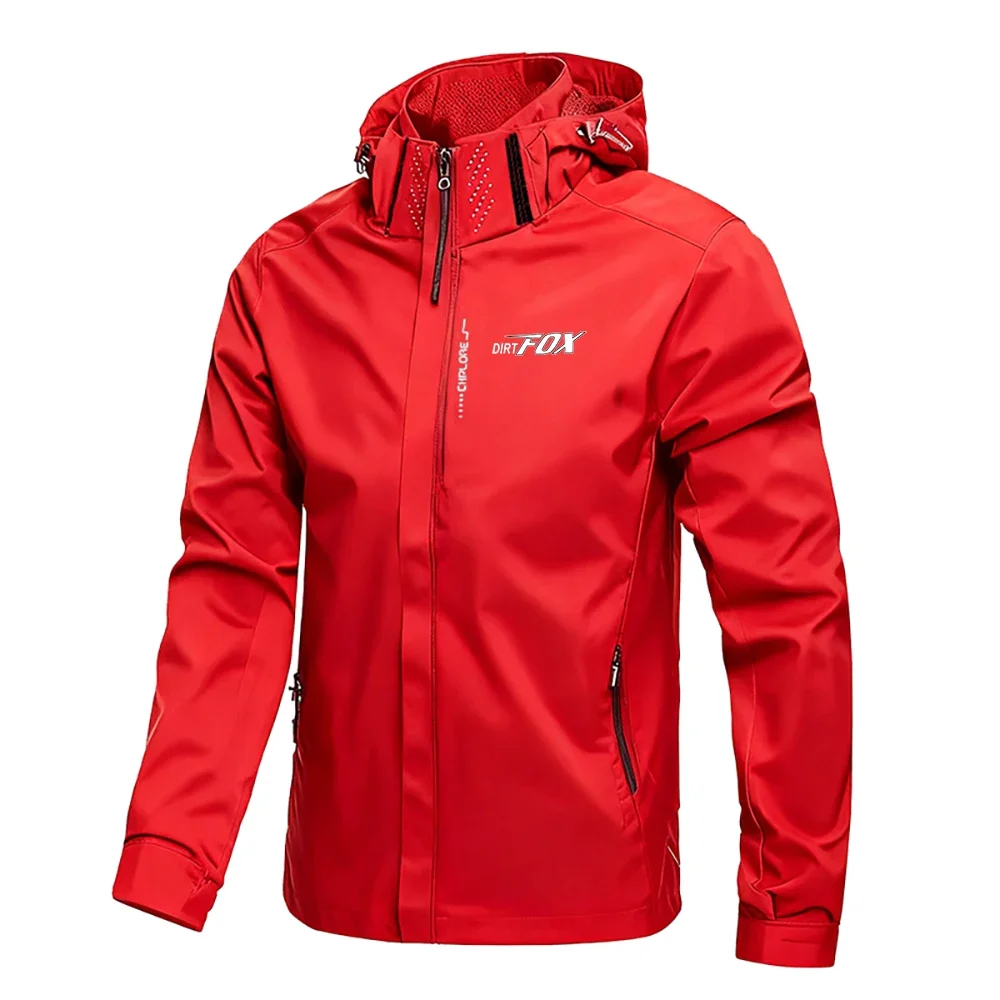 DIRTFOX Men's Waterproof Cycling Jacket Mountain Bike Clothing Outer Bicycle Raincoat Mtb Jacket Cortavientos Impermeable Hombre