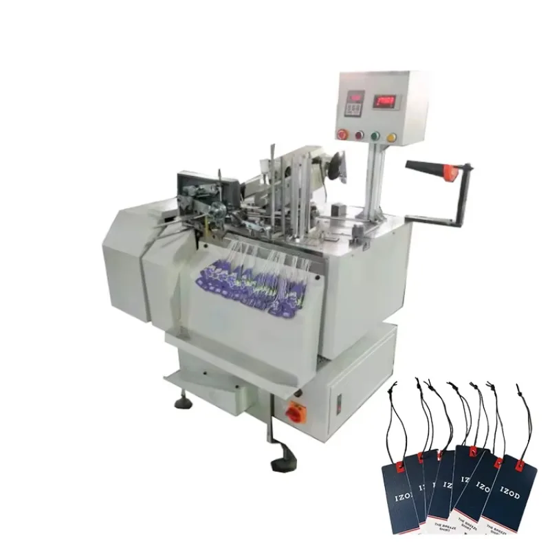 Customized Elastic String Thread Machine Hangtag Wire Threader Hang Tag Label Knot Thread String Machine