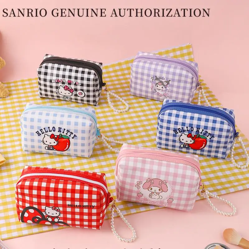 

Sanrios Kuromi My Melody Hello Kittys Cosmetic Bag Handbag Good-Looking Multifunctional Storage Bag Fashion Gift Cute Cartoon