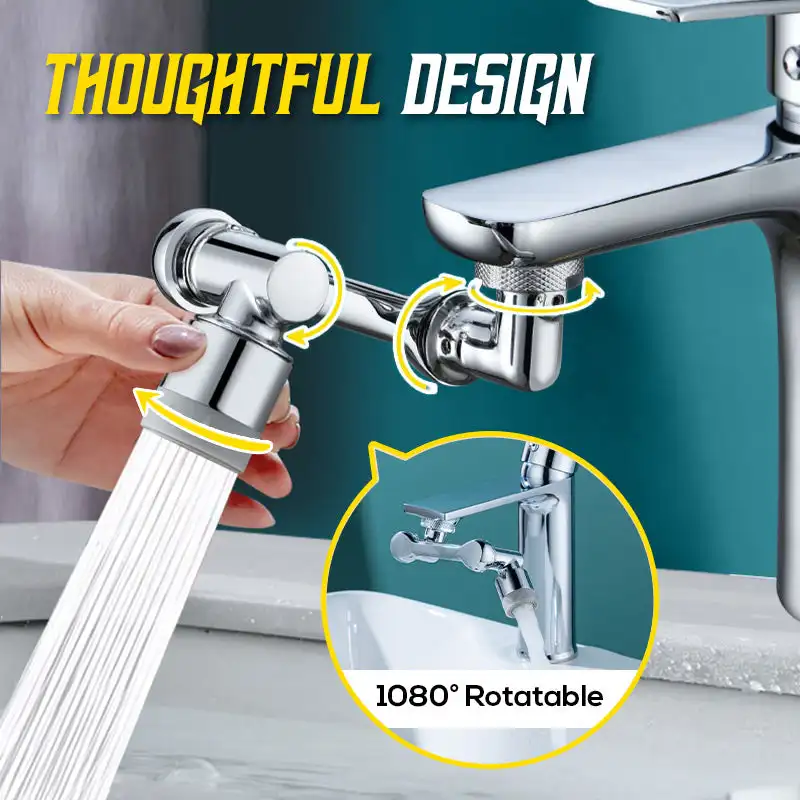 1080 درجة زاوية كبيرة الدورية سبلاش صنبور ترشيح حوض للحمام صنبور frother المطبخ صنبور موسع محول
