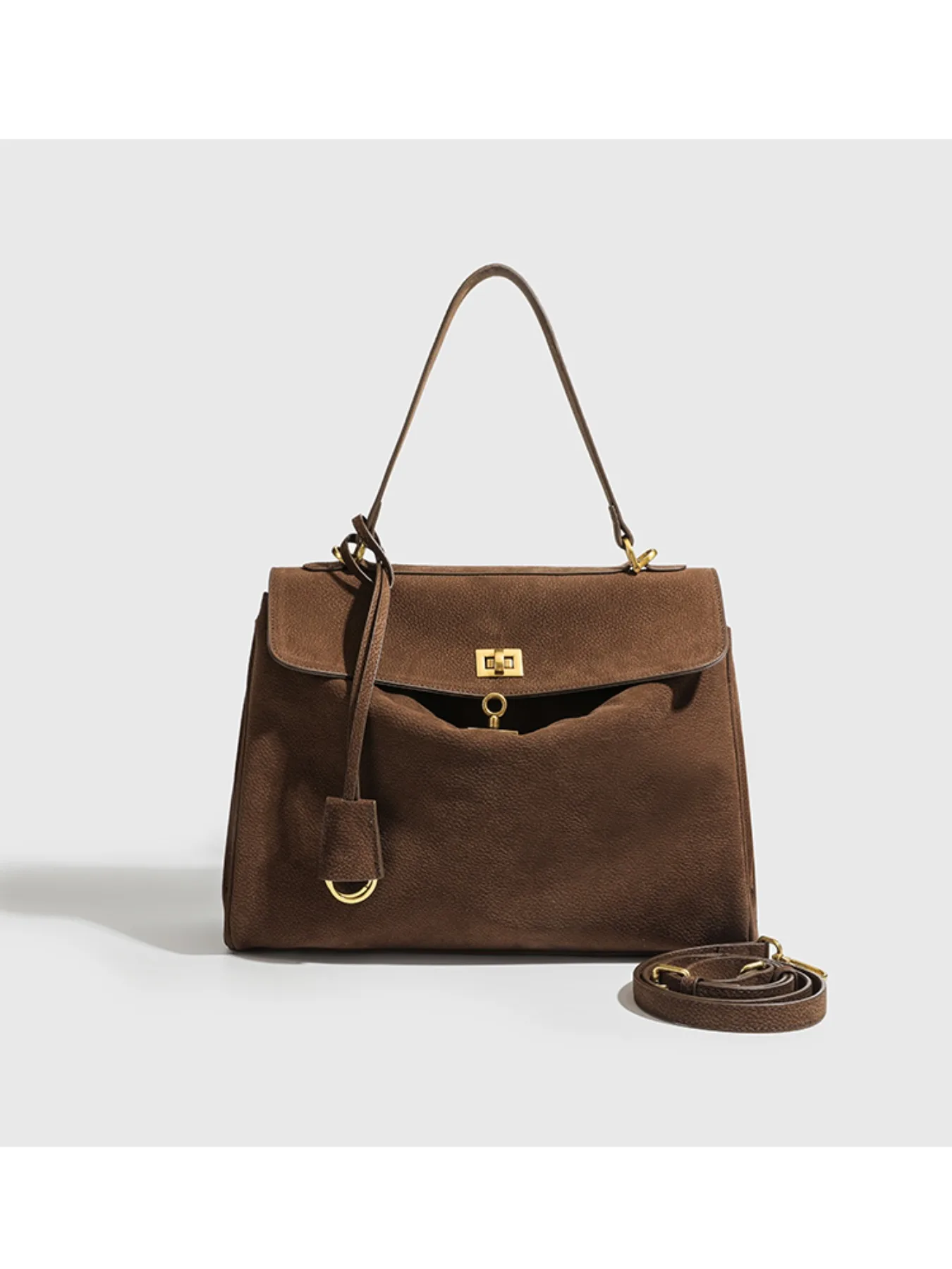 

Stylish retro three-dimensional large-capacity women's go-out versatile portable Boston bag