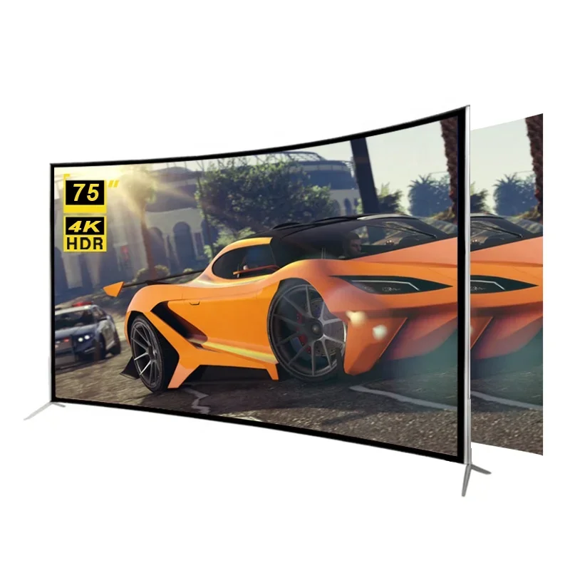

STLF Advanced Advanced Customization STLF ZJW Cheap Price Drop-resistant 4K HD TV 75 Inch Curved Screen Android Smart Television