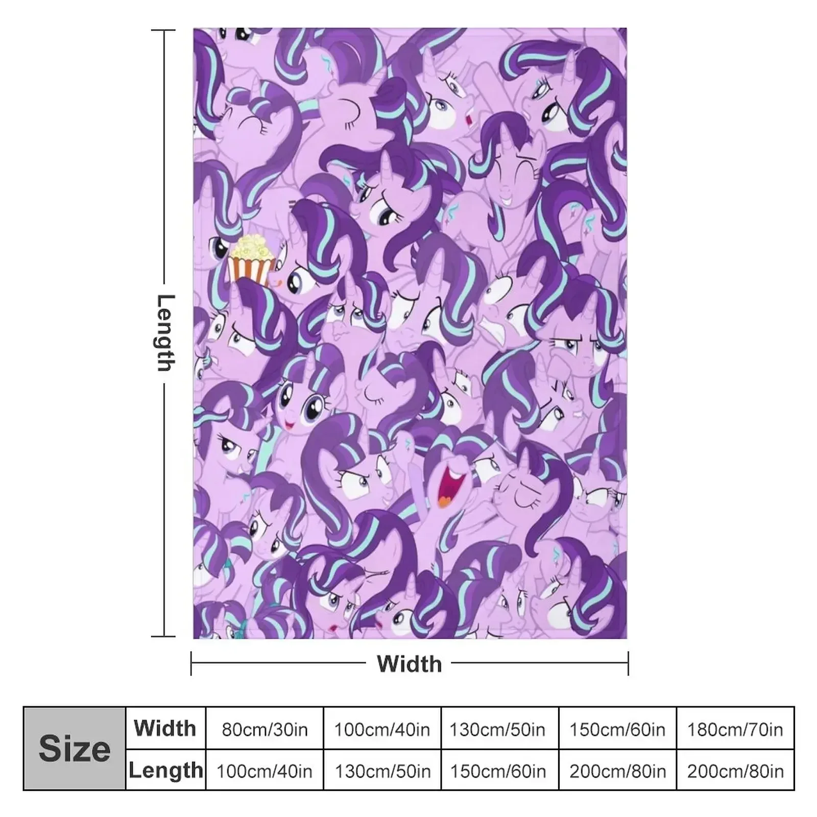 Starlight Glimmer Mess Throw Blanket Multi-Purpose decorative Blankets