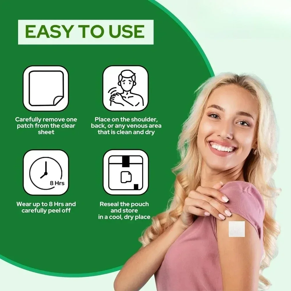 Clear Skin Vitamins Transdermal Patches for Oily Skin, Breakouts and Zits, Detox Cleanse 30 Patches