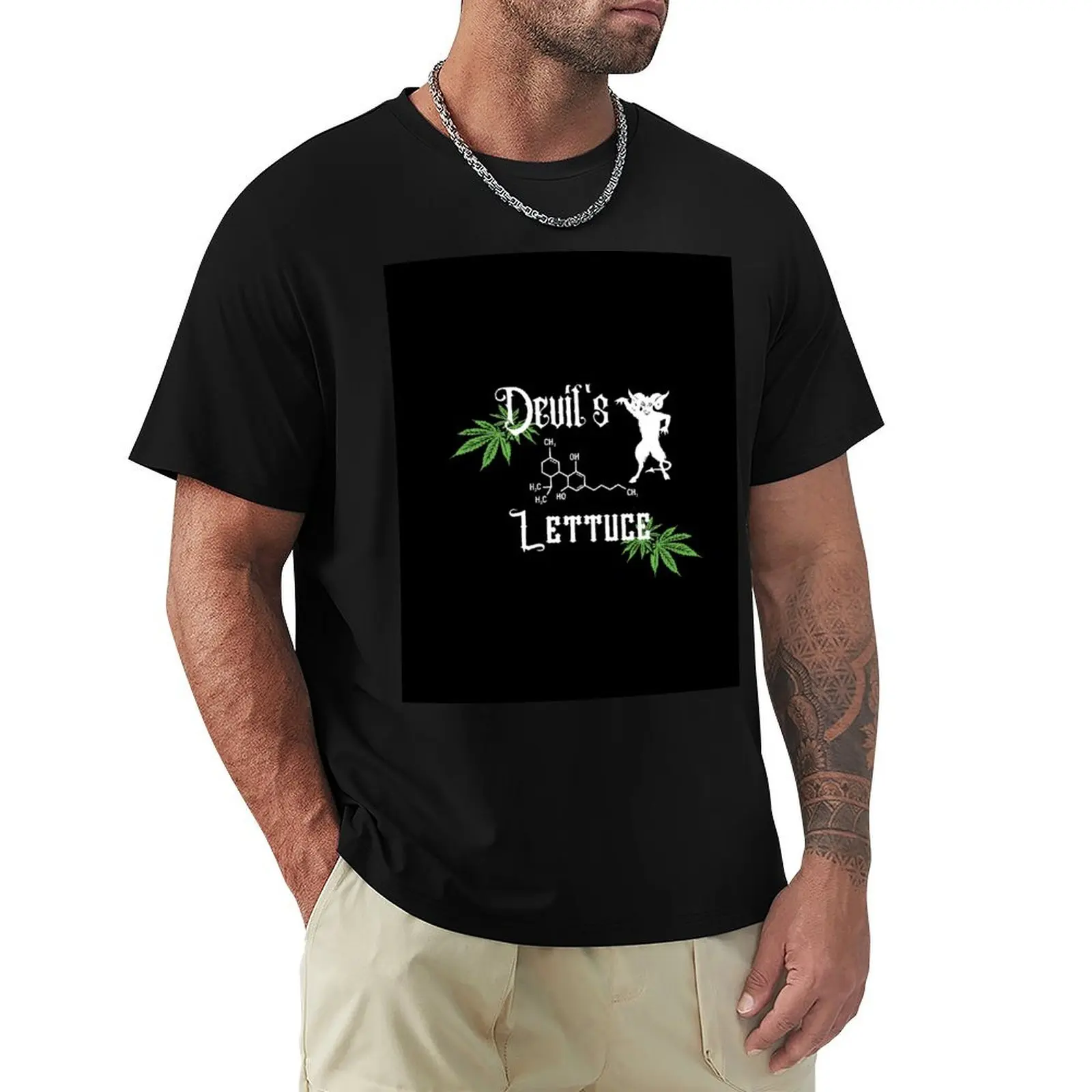 

Devil's Lettuce T-Shirt topping Funny t-shirt Blouse Men's clothing