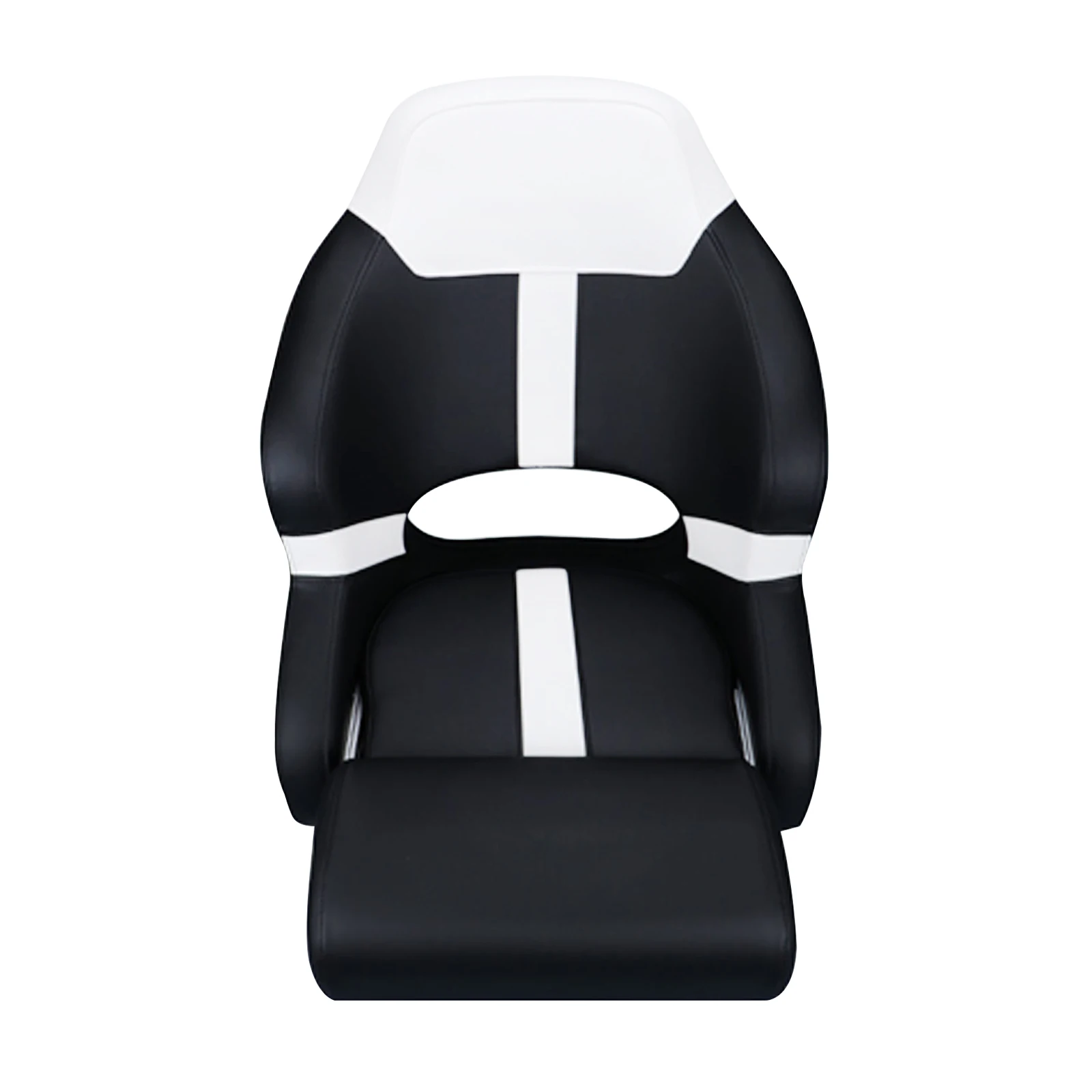 Boat PU+aluminum Boat Seat White And Black Seats Waterproof Resist Yacht Passenger Seat UV Folding Boat Marine RV Fitting