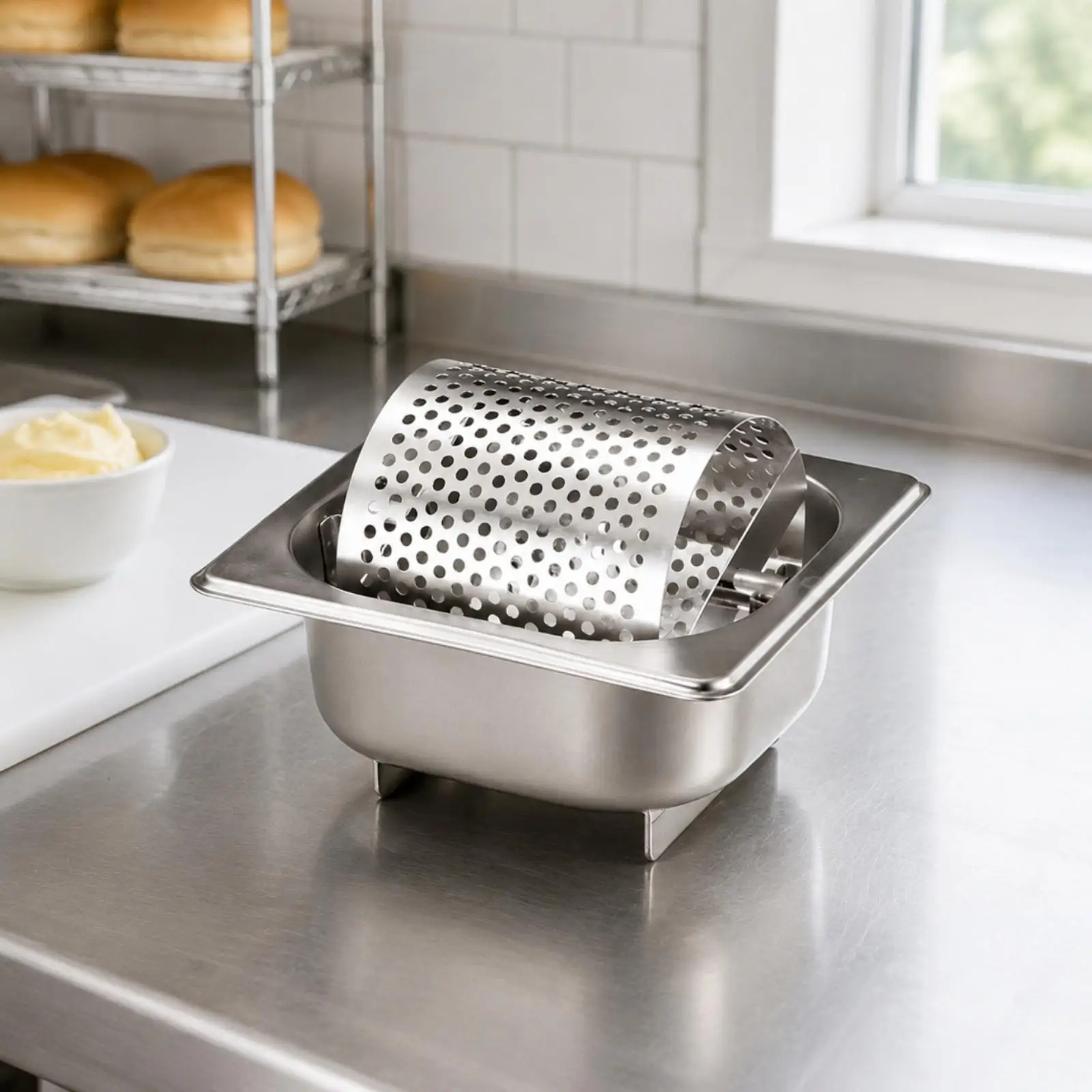 Butter Spreader with Roller Stainless Butter Dispensing Tool Spreader Roller Food-Grade Kitchenware for Home Cooks, Grilling