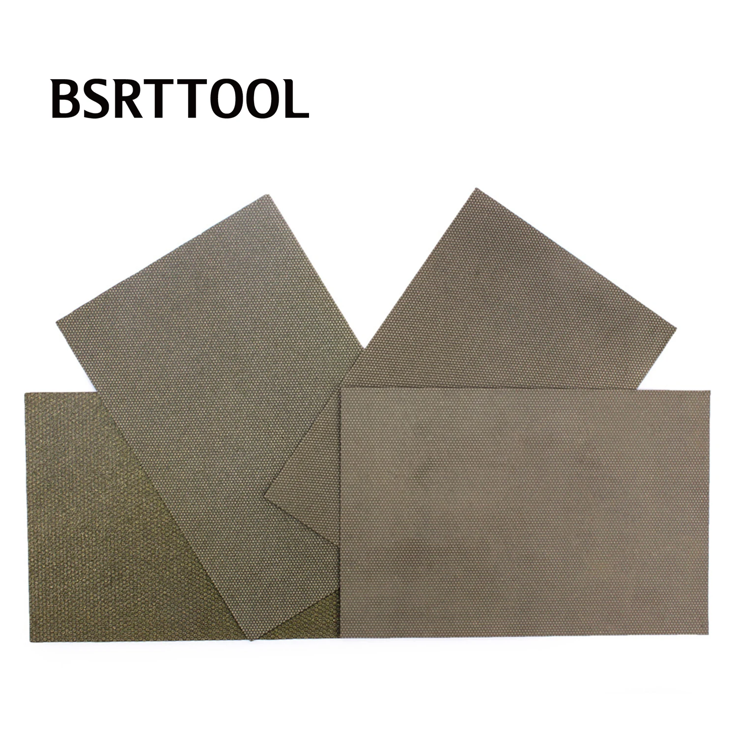 

BSRTTOOL 1PC Dry Wet Diamond Electroplated Sandpaper 120*180mm Polishing Pads For Glass Stone Ceramic Tile